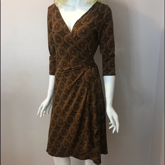 London Times wrap around style dress. - Picture 1 of 3